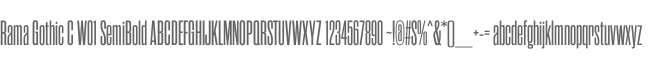 Rama Gothic C W01 SemiBold