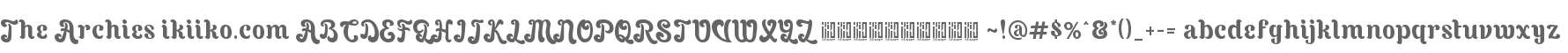 The Archies Typeface