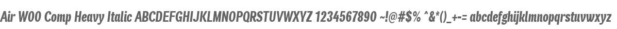 Air W00 Comp Heavy Italic