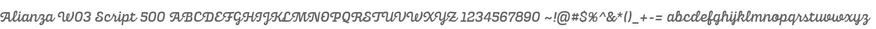 Alianza W03 Script 500