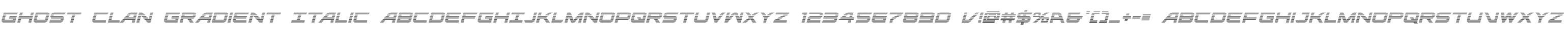 Ghost Clan Gradient Italic