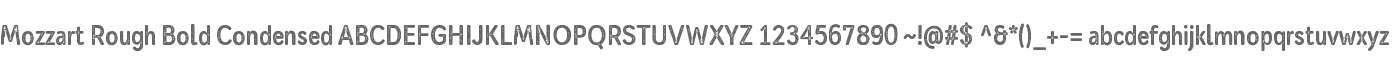 Mozzart Rough Bold Condensed