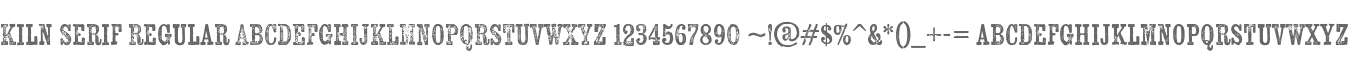 Kiln Serif Regular