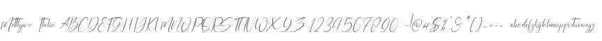 Metthyws Italic