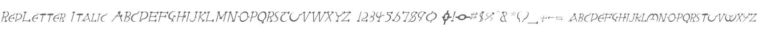 RedLetter Italic