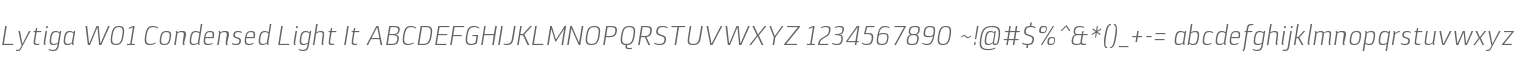 Lytiga W01 Condensed Light It