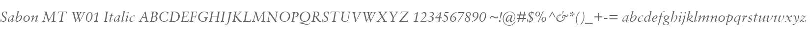 Sabon MT W01 Italic