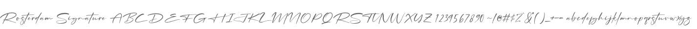Rosterdam Signature