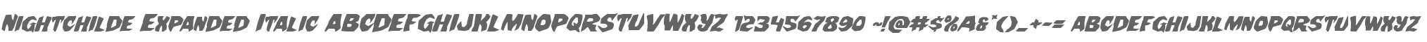 Nightchilde Expanded Italic