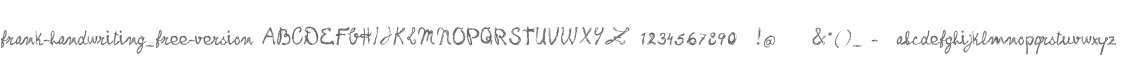 frank-handwriting_free-version