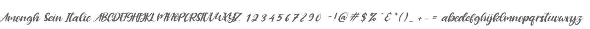 Amongh Sein Italic