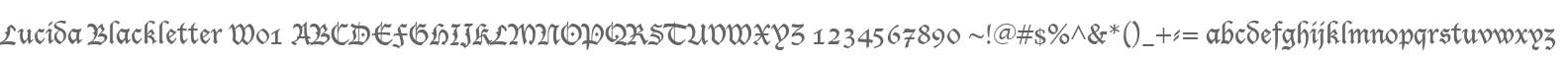 Lucida Blackletter W01