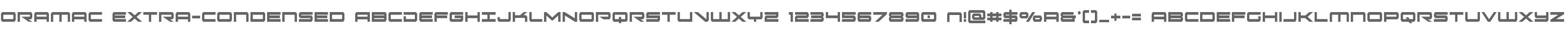 Oramac Extra-Condensed