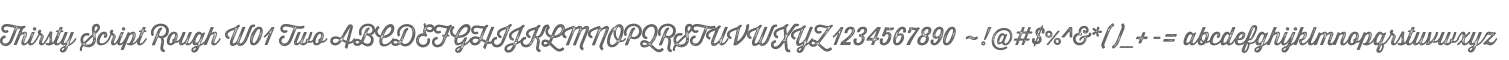 Thirsty Script Rough W01 Two