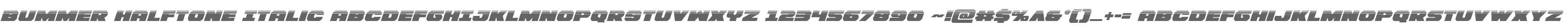 Bummer Halftone Italic