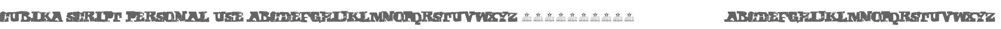 CUBIKA SCRIPT Personal Use