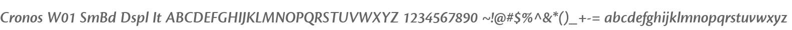 Cronos W01 SmBd Dspl It