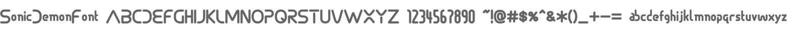 SonicDemonFont