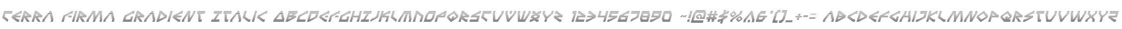 Terra Firma Gradient Italic