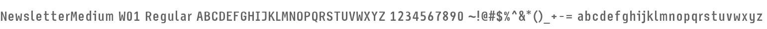 NewsletterMedium W01 Regular