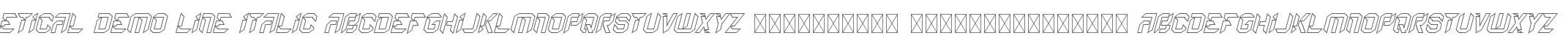 Etical Demo Line Italic