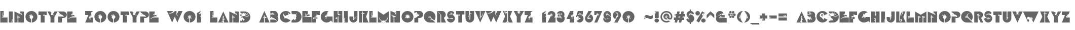 Linotype Zootype W01 Land
