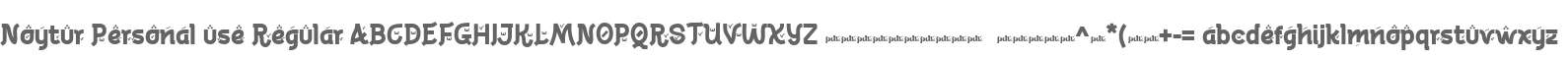 Noytur Personal use