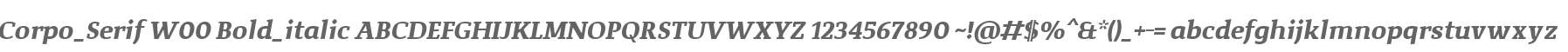 Corpo_Serif W00 Bold_italic