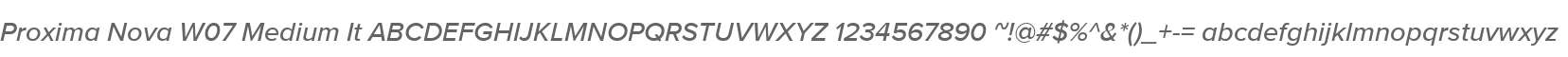 Proxima Nova W07 Medium It