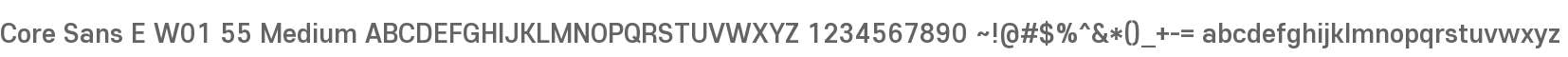Core Sans E W01 55 Medium