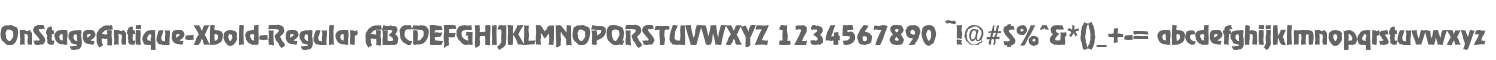 OnStageAntique-Xbold-Regular