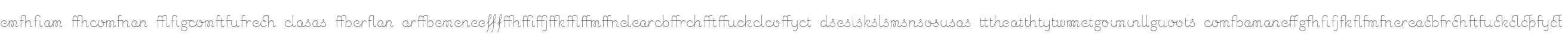 Chic Hand Ligatures W00 Bold