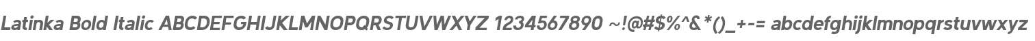 Latinka-BoldItalic