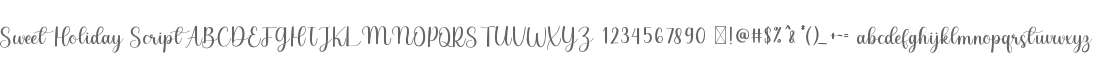 Sweet Holiday Script