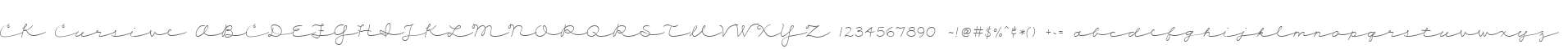 CK Cursive