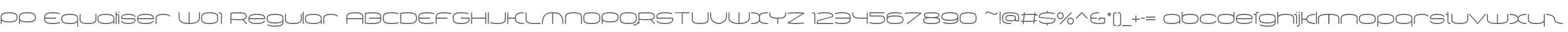 PP Equaliser W01 Regular