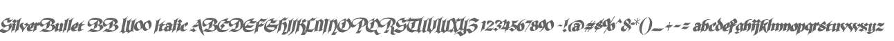 SilverBullet BB W00 Italic