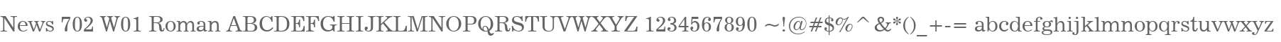 News 702 W01 Roman