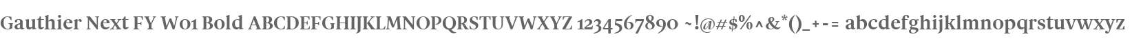 Gauthier Next FY W01 Bold