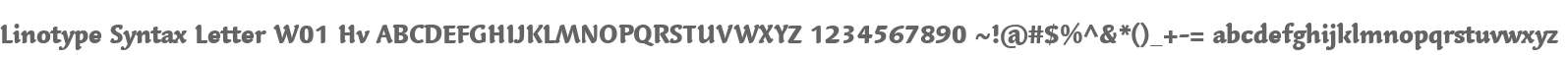 Linotype Syntax Letter W01 Hv