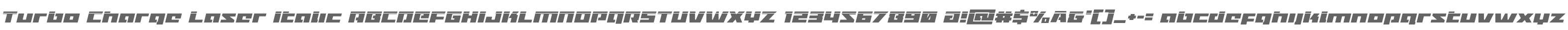 Turbo Charge Laser Italic