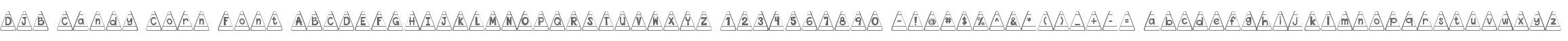 DJB Candy Corn Font
