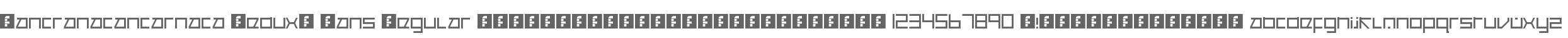 Cancranacancarnaca Redux: Sans Regular