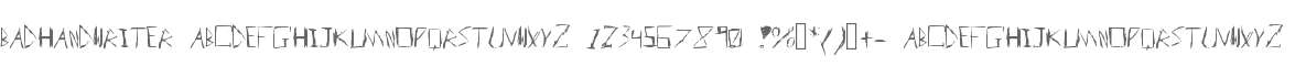 BadHandwriter