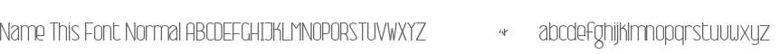 Name This Font Normal