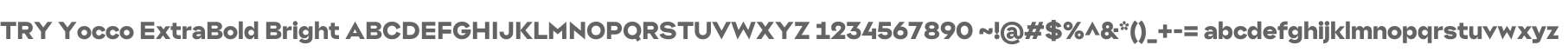 TRY Yocco ExtraBold Bright