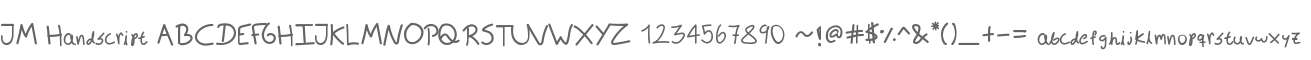 JM Handscript