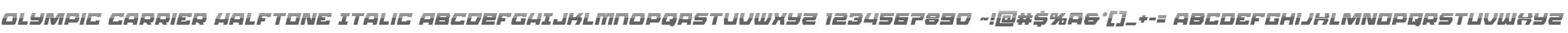 Olympic Carrier Halftone Italic