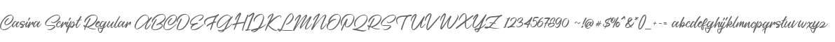 Casira Script Regular