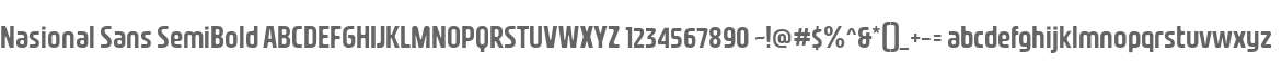 Nasional Sans SemBd